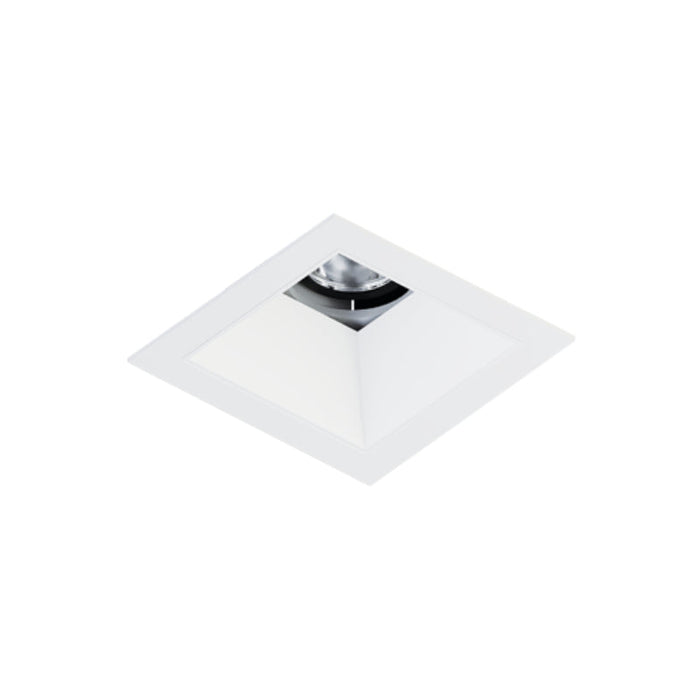 Elite A1S-F-1102 1" LED Square Flanged Adjustable and Fixed Downlight Trim - 1000 Lumen
