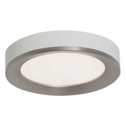 Satin Nickel / White