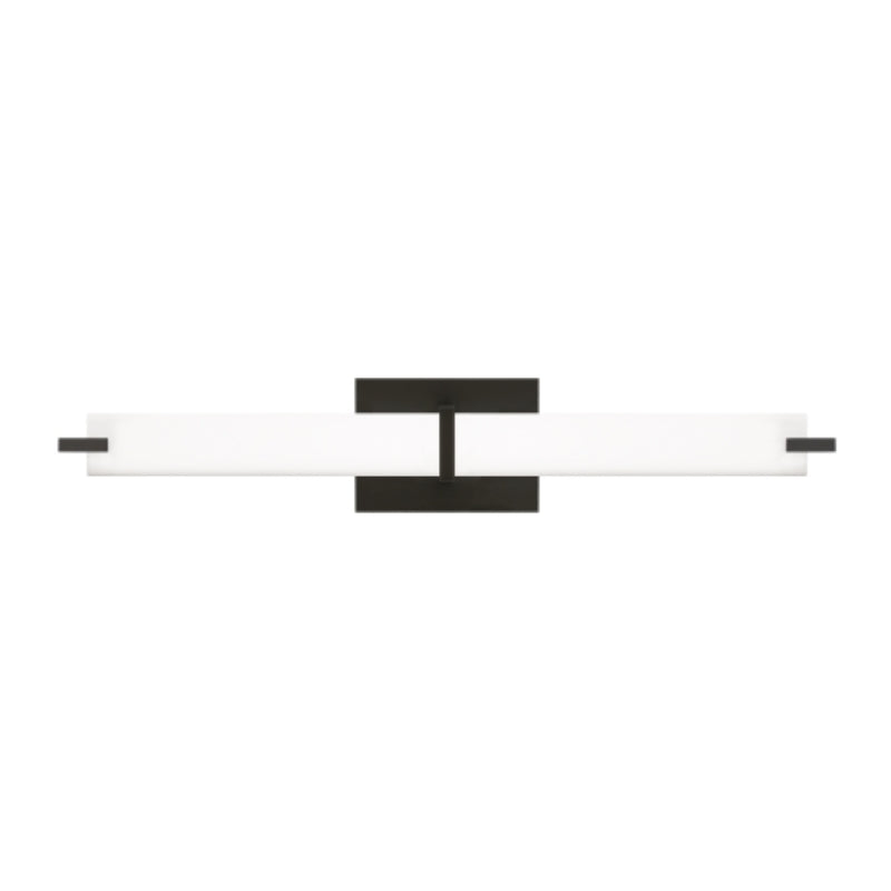 Visual Comfort 700BCMET Metro 26" LED Bath Bar Light, White Glass