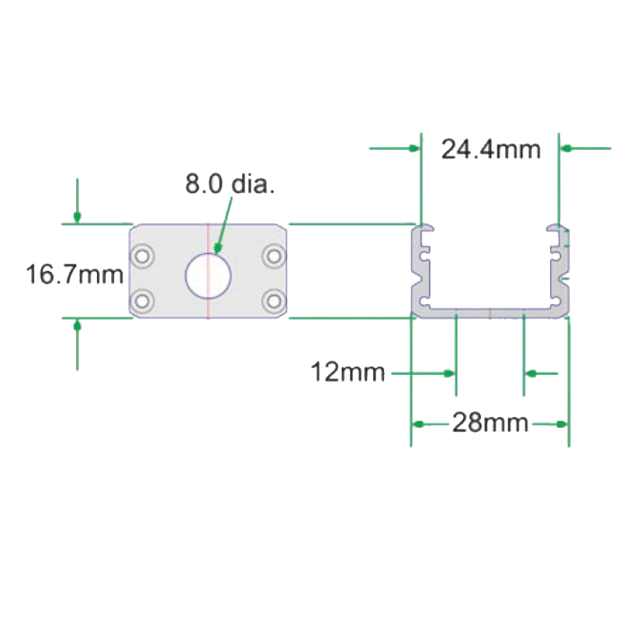 Core ALP90 Designer Surface Mount LED Profile - 48 Inches