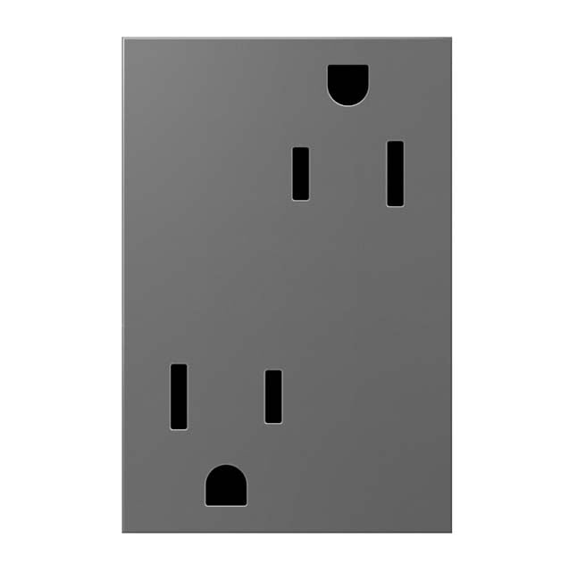 Adorne ARTR153 15A Dual Tamper-Resistant Plus-Size Outlet