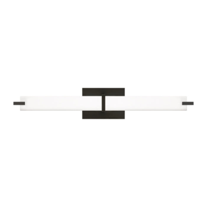 Visual Comfort 700BCMETY Metro 26" LED Bath Bar Light, White Acrylic