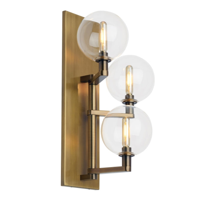 Visual Comfort 700WSGMBT Gambit Triple 3-lt 18" Tall LED Wall Light