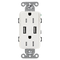 Lutron CAR-15-UBTR USB Tamper Resistant Receptacle