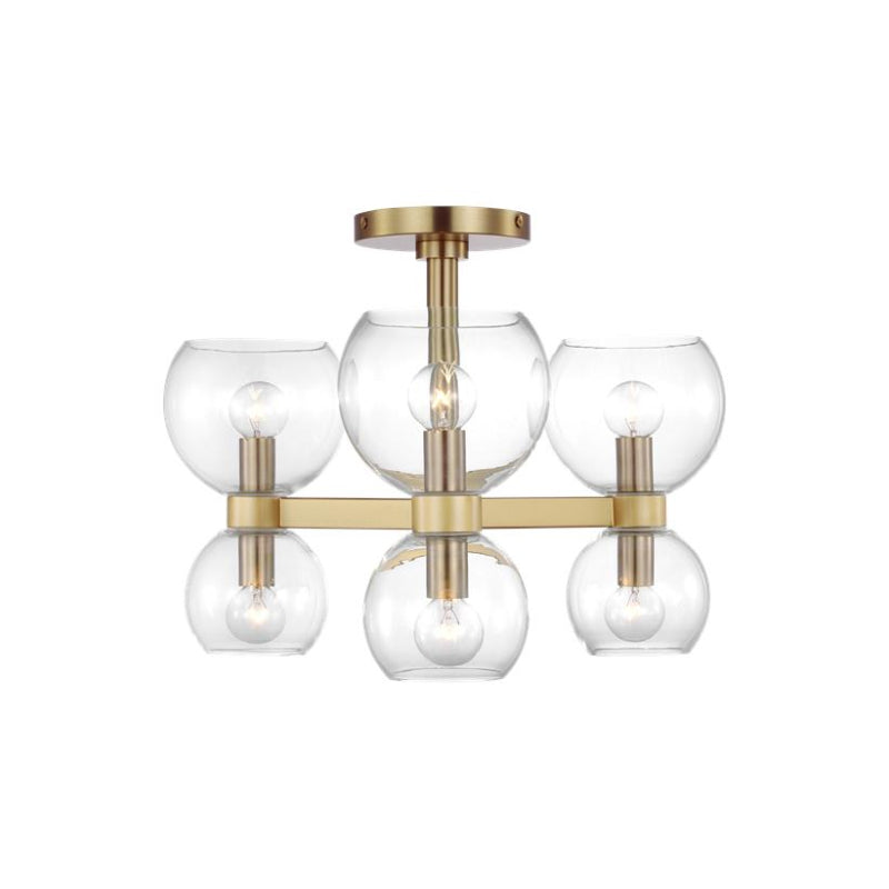 Visual Comfort KSF1036 Londyn 6-lt 20" Semi-Flush Mount