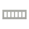 Lutron CW-6 Claro 6-Gang Wallplate