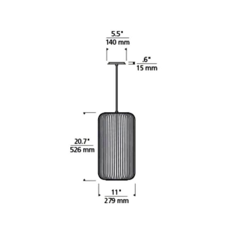 Visual Comfort 700TDKAI1 Kai 1 1-lt 12" LED Pendant