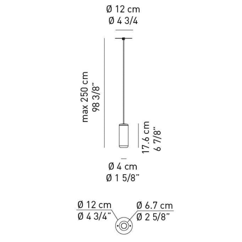 Axo USURBMIM Urban Mini 1-lt 3" LED Pendant