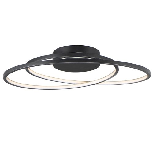 ET2 E21322 Cycle 24.5" Wide LED Flush Mount - Black