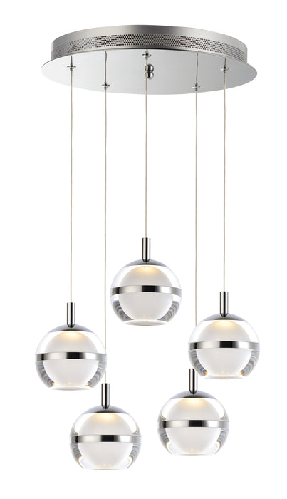 ET2 E24595 Swank 5-lt LED Pendant