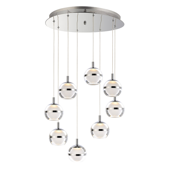 ET2 E24598 Swank 8-lt LED Pendant
