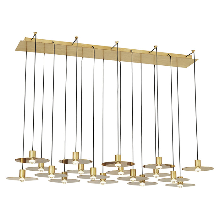 Visual Comfort 700TRSPEVS18 Eaves 18-lt 50" LED Chandelier