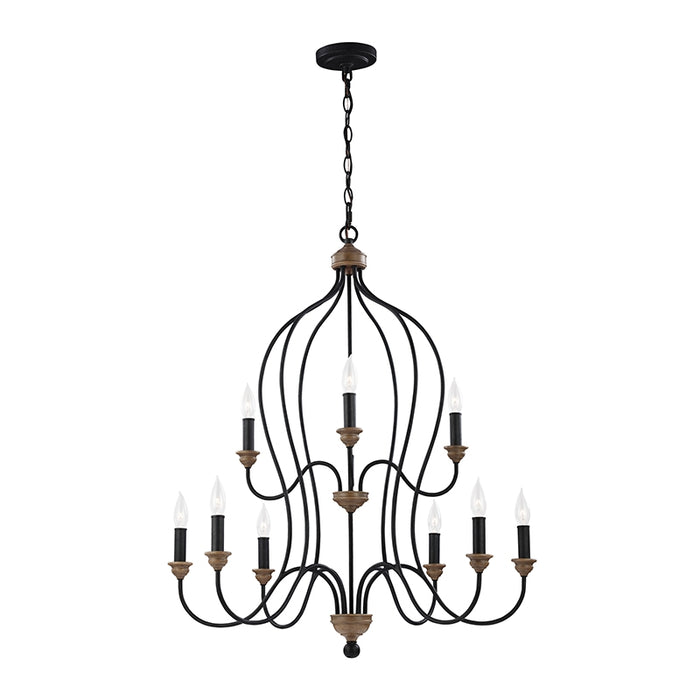 Sea Gull F2999EN Hartsville 9-lt 31" LED Chandelier