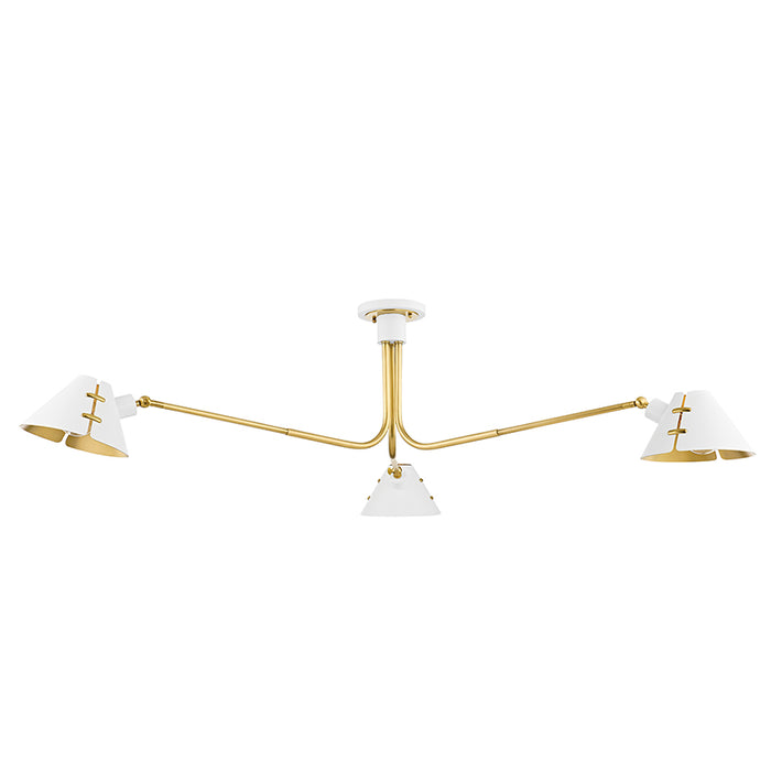 Hudson Valley KBS1752803 Split 3-lt 63" Semi Flush Mount
