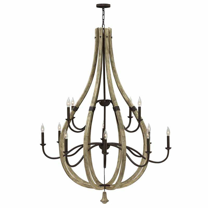 Fredrick Ramond FR40579 Middlefield 12-lt 48" LED Chandelier