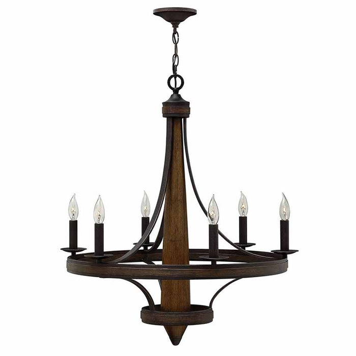 Fredrick Ramond FR41246 Bastille 6-lt 29" LED Chandelier