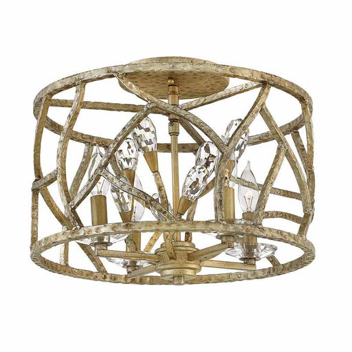 Fredrick Ramond FR46801 Eve 4-lt 16" LED Flush Mount - Champagne Gold