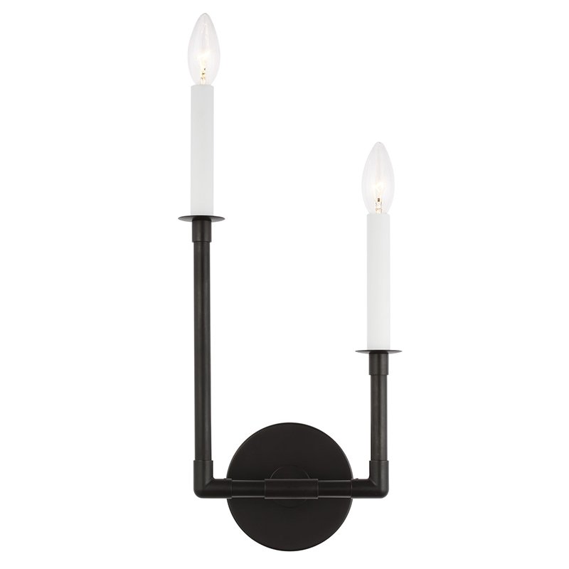 Visual Comfort CW1102 Bayview 2-lt 8" Double Left Sconce