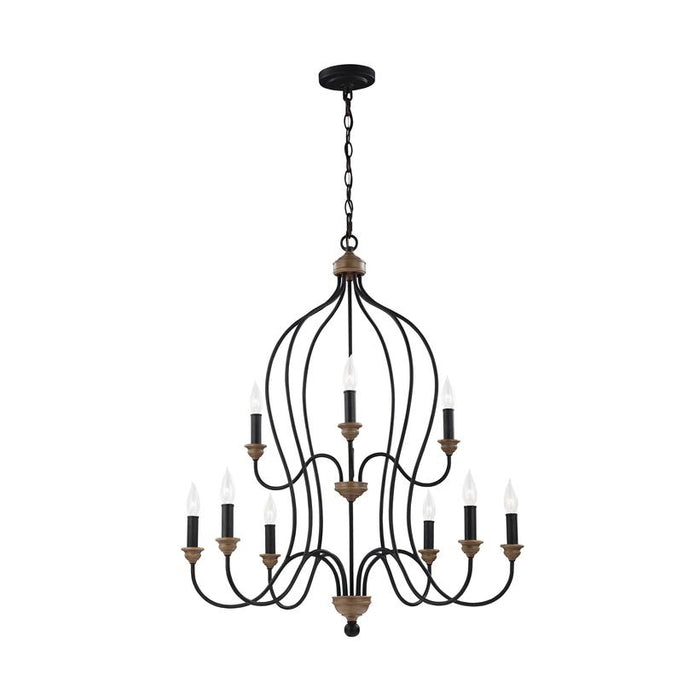 Sea Gull F2999 Hartsville 9-lt Chandelier