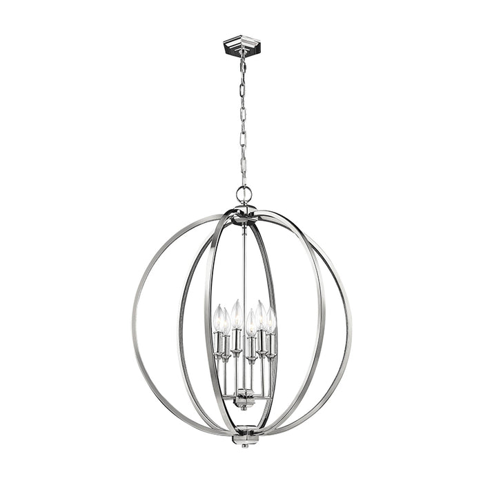 Feiss F3061 Corinne 6-lt Globe Large Pendant