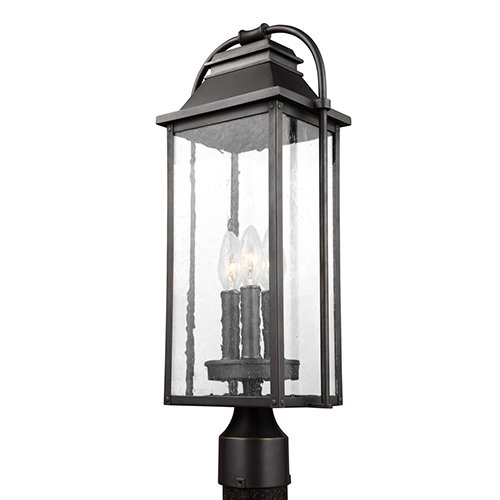 Feiss OL13207 Wellsworth 3-lt 21" Tall Outdoor Post Light