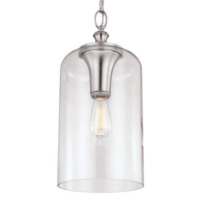 Visual Comfort P1309 Hounslow 9" Wide Pendant with Clear Glass