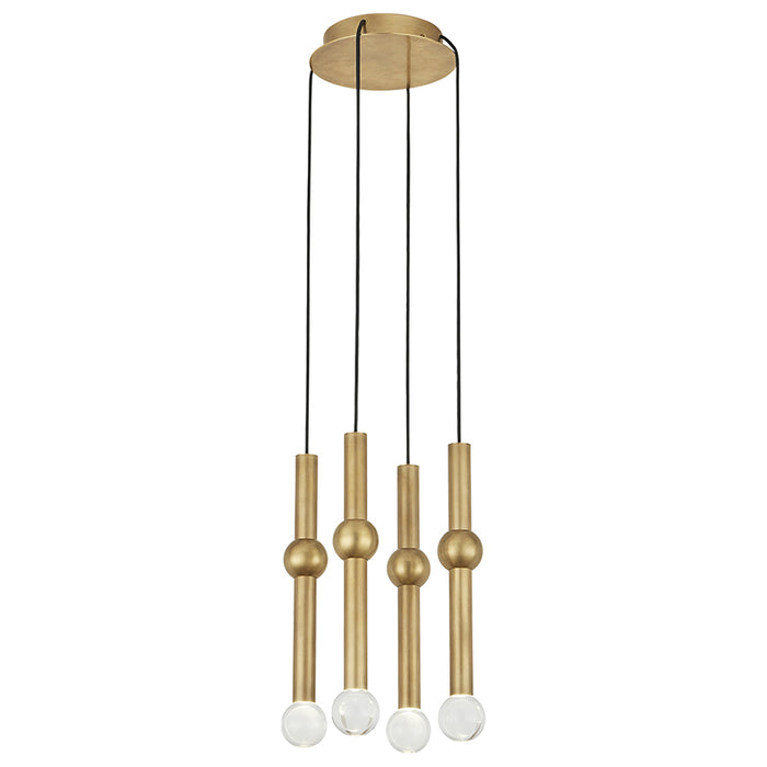 Visual Comfort 700TRSPGYD4 Guyed 4-lt 10" LED Chandelier