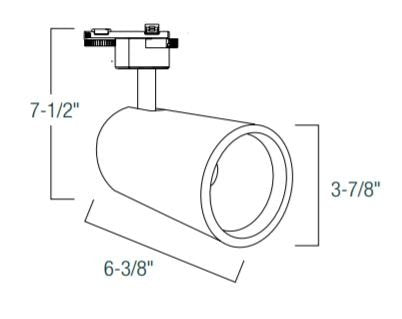 Nora NTE-855 Jason Round LED Track Fixture, 2800 lm