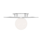 Visual Comfort KF1011 Nodes 1-lt 14" Flush Mount - Polished Nickel
