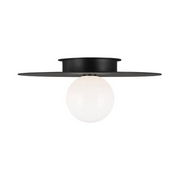 Visual Comfort KF1021 Nodes 1-lt 18" Flush Mount - Midnight Black