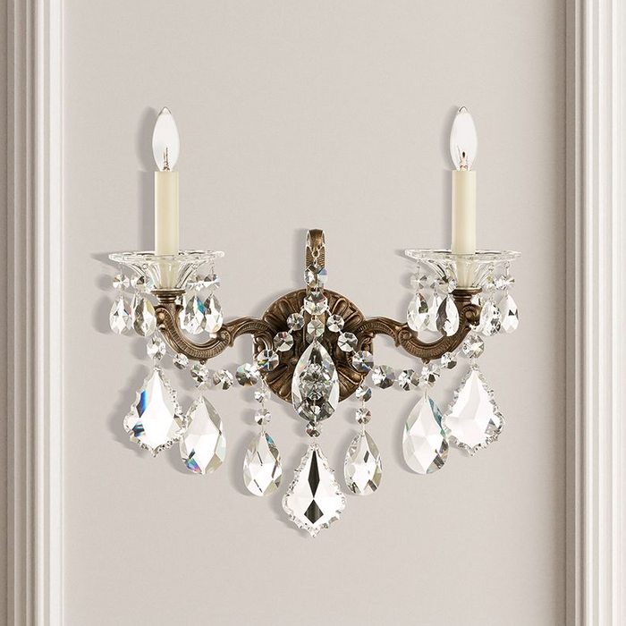 Schonbek 5001 La Scala 2-lt 17" Tall Wall Sconce