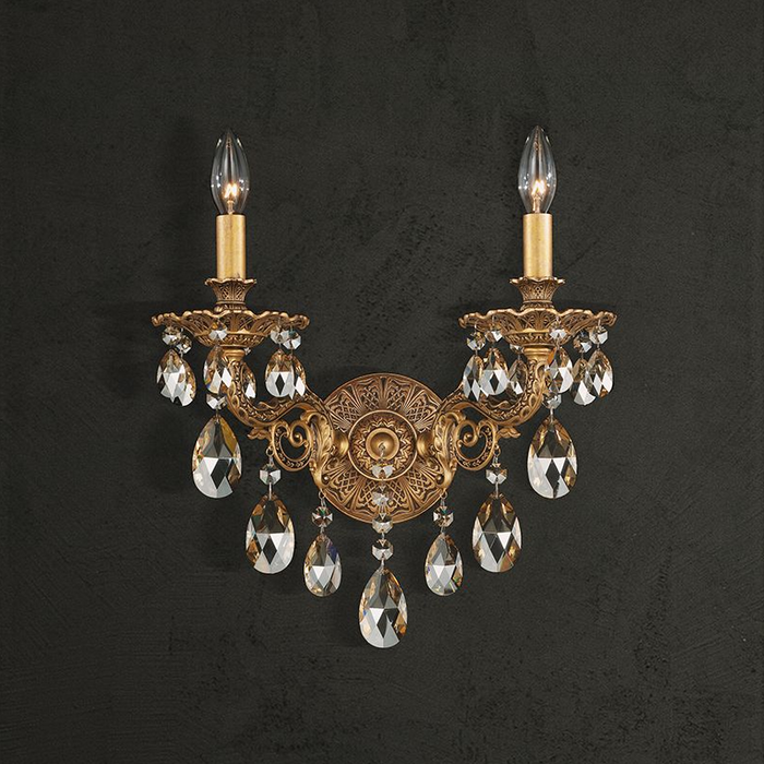 Schonbek 5642 Milano 2-lt 16" Tall Wall Sconce