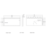 Paris Mirror Opera 60" x 28" LED Lighted Mirror, CCT Selectable