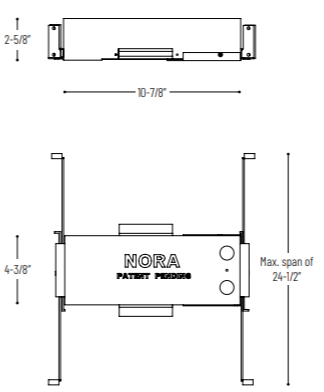 Nora NHSIC-485LE3LT 4" Cobalt Shallow IC Air-Tight New Construction Housing - 850 Lumens