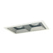 Nora NMIOT-12-FF Iolite MLS Flanged Two Head Fixed Downlight Trim