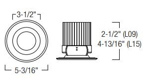 Nora NRM2-411L09 4" Marquise II LED Reflector Trim, 900 lm