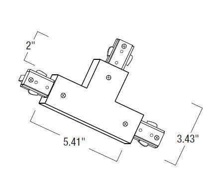 Nora NT-2314 Two-Circuit T-Connector