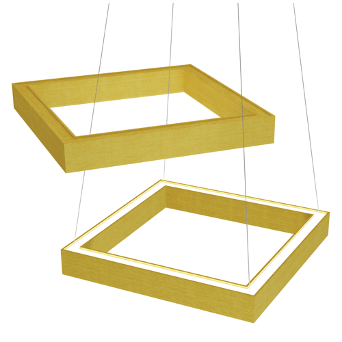 Elite OLS-DI-VERSE-SOFT-REC 2" SoftSense Verse LED Rectangle Suspended, Direct/Indirect