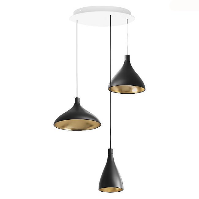 Pablo Designs Swell 3-lt LED Chandelier