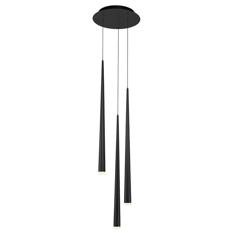 Modern Forms PD-41803R Cascade Flat 3-lt 12" LED Round Pendant