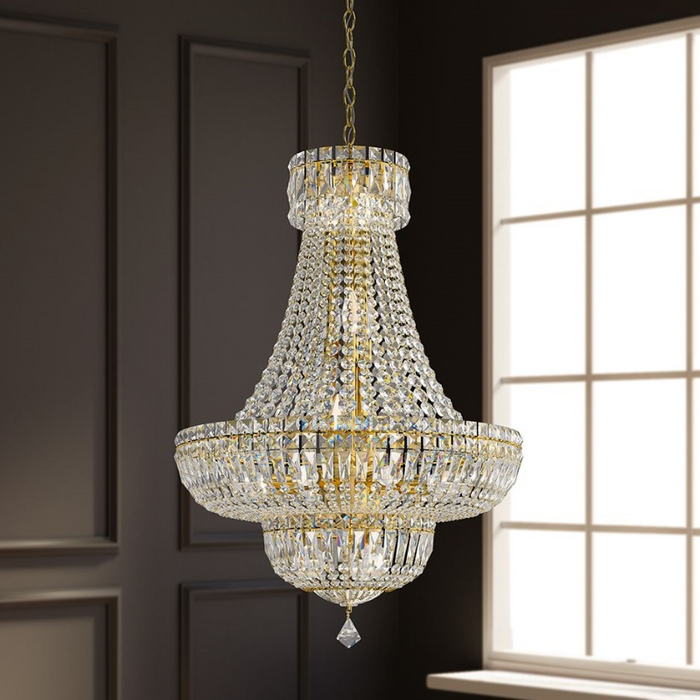 Schonbek 6616 Petit Crystal Deluxe 20-lt 21" Chandelier