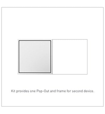 Adorne ARPTR152G 15A Two-Gang Pop-Out Outlet