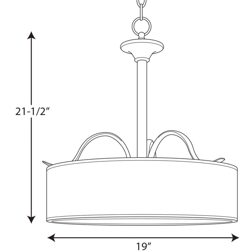 Progress P3931 Inspire 3-lt Pendant