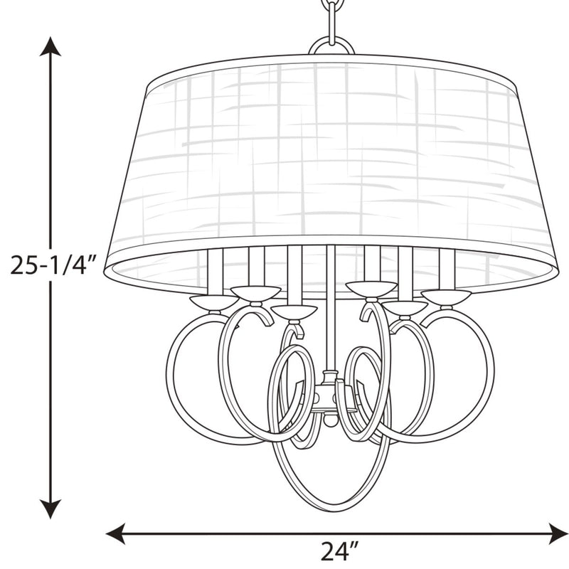 Progress P500081 Savor 6-lt Pendant