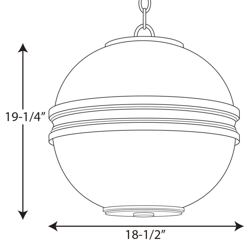 Progress P500204 Point Dume Moonrise 3-lt Pendant