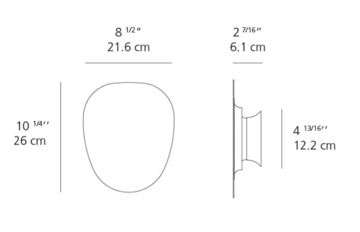 Artemide Facce Prism Shallow HO LED Wall/Ceiling Light