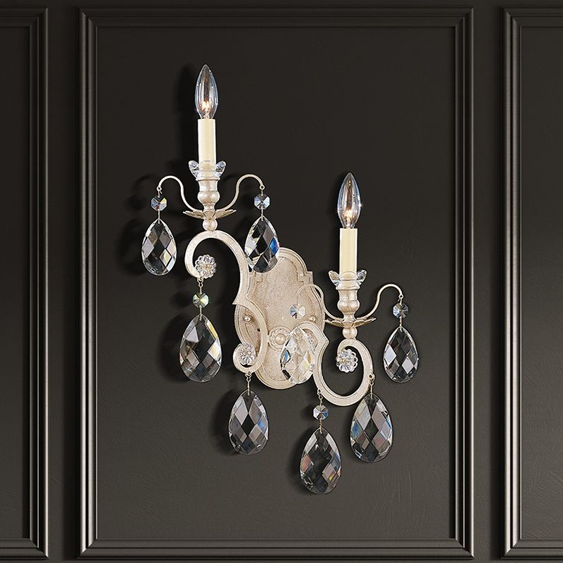 Schonbek 3757 Renaissance 2-lt 23" Tall Wall Sconce