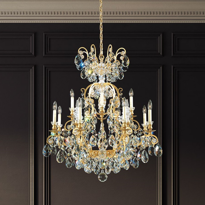 Schonbek 3772 Renaissance 13-lt 32" Chandelier