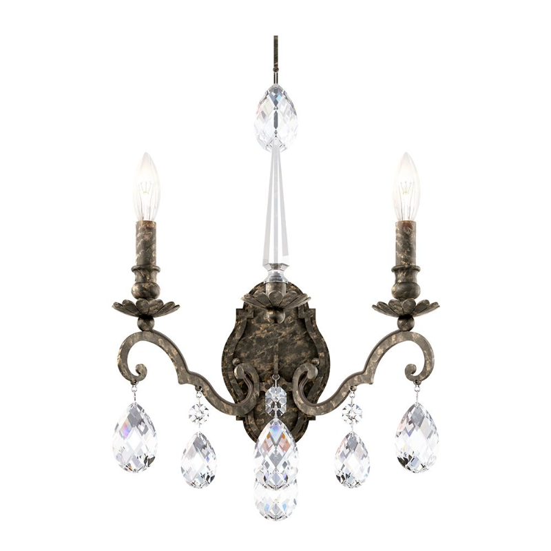 Schonbek RN3861 Renaissance Nouveau 2-lt 21" Tall Wall Sconce