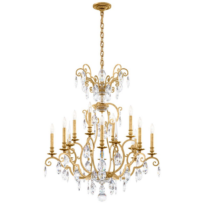 Schonbek RN3872 Renaissance Nouveau 12-lt 32" Chandelier